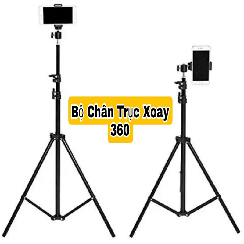 Gậy Quay Tiktok Chuyên Nghiệp Kèm Đầu Kẹp Và Trục Xoay 360.