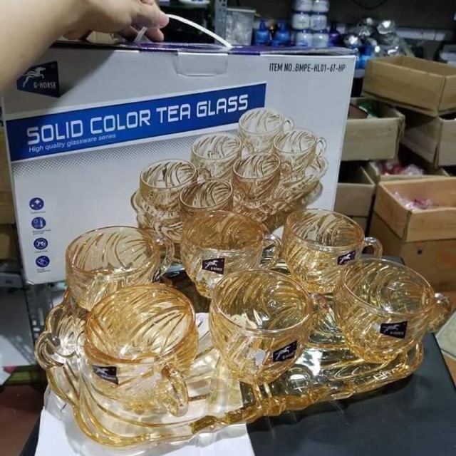 BỘ 6 CỐC PHA LÊ VÀNG GIÁ 220k/BỘ