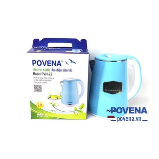 Ấm đun nước siêu tốc povena pvn-22 2.0 lít