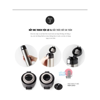 [Có Video] Bình giữ nhiệt Lock&Lock Feather Light 500ml LHC3220