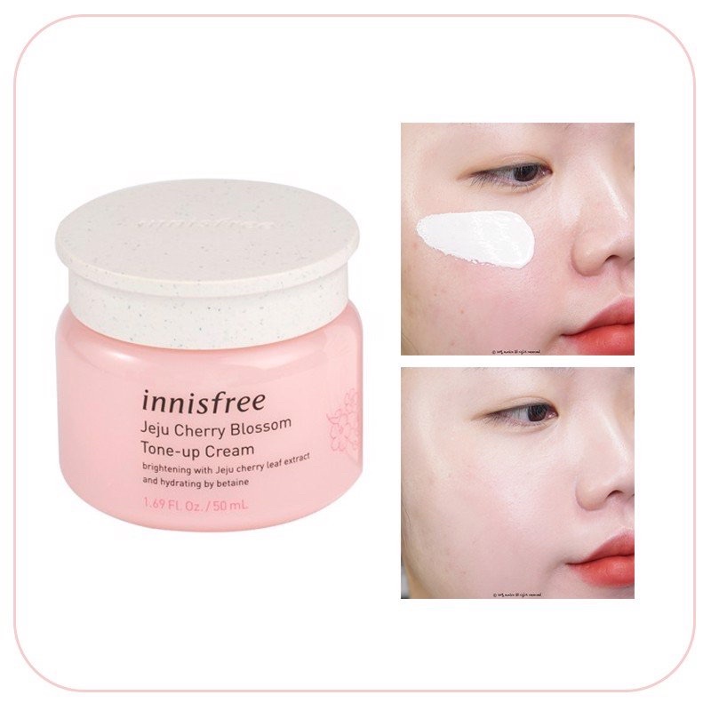 Kem Dưỡng Trắng Da Nâng Tone Tức Thì Innisfree Jeju Cherry Blossom Tone-Up Cream 50ml