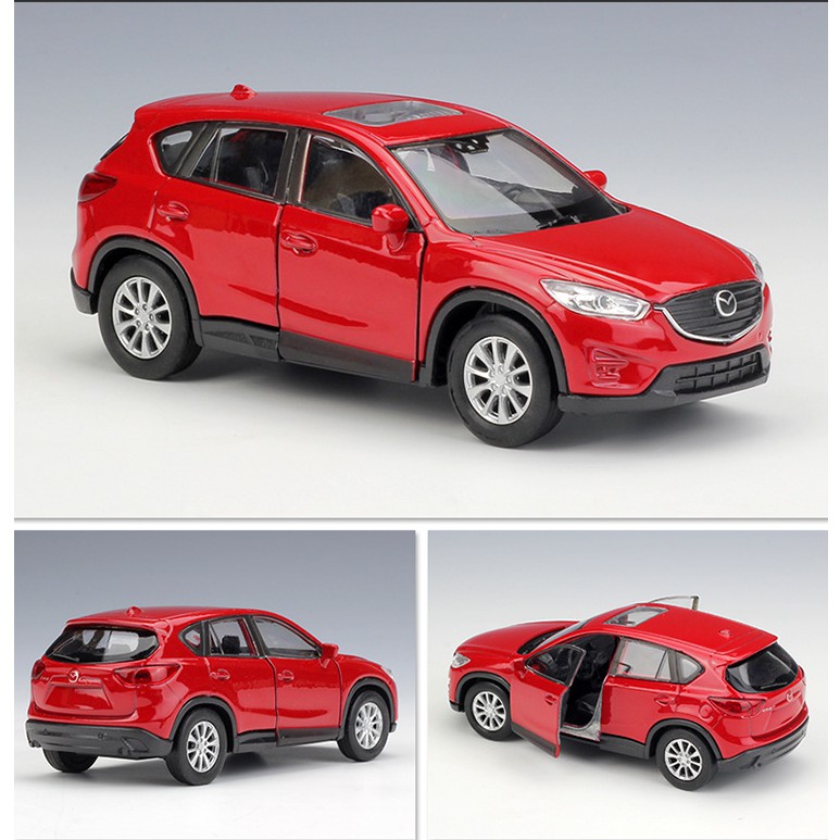 Xe ô tô Mazda CX5 Mô hình tỉ lệ 1:36 xe bằng sắt chạy cót mở 2 cửa trước