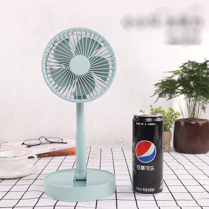 Quạt mini tích điện để bàn gấp gọn tiện dụng 3 cấp độ thời gian sử dụng tới 6 tiếng phân phối bơi cleverhome | BigBuy360 - bigbuy360.vn
