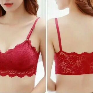 COMBO ĐẦM TẦNG DÚN VÀ ÁO BRA ĐỎ