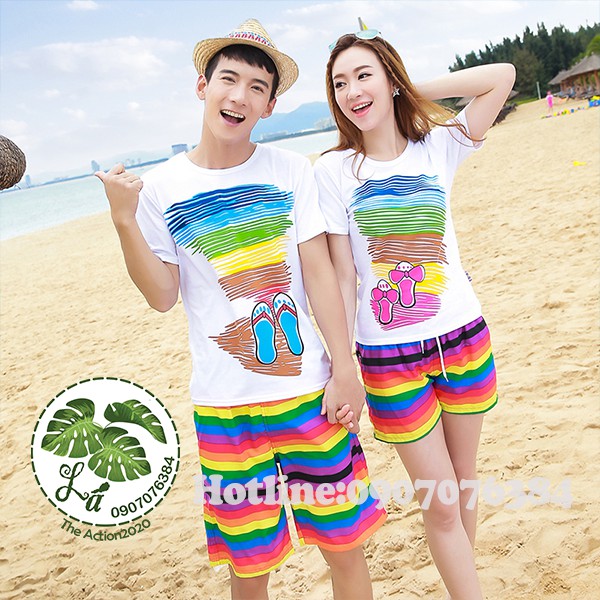 [GIÁ SỈ] Bộ Thun Du Lịch Gia Đình [THE ACTION]    -  Inbox Chọn Kiểu Áo ( Quà Tặng)
