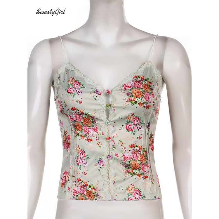 Áo Hai Dây Dáng Ôm In Họa Tiết Quyến Rũ Thời Trang Cho Nữ 2022