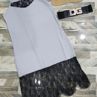 Đầm rộng phối ren