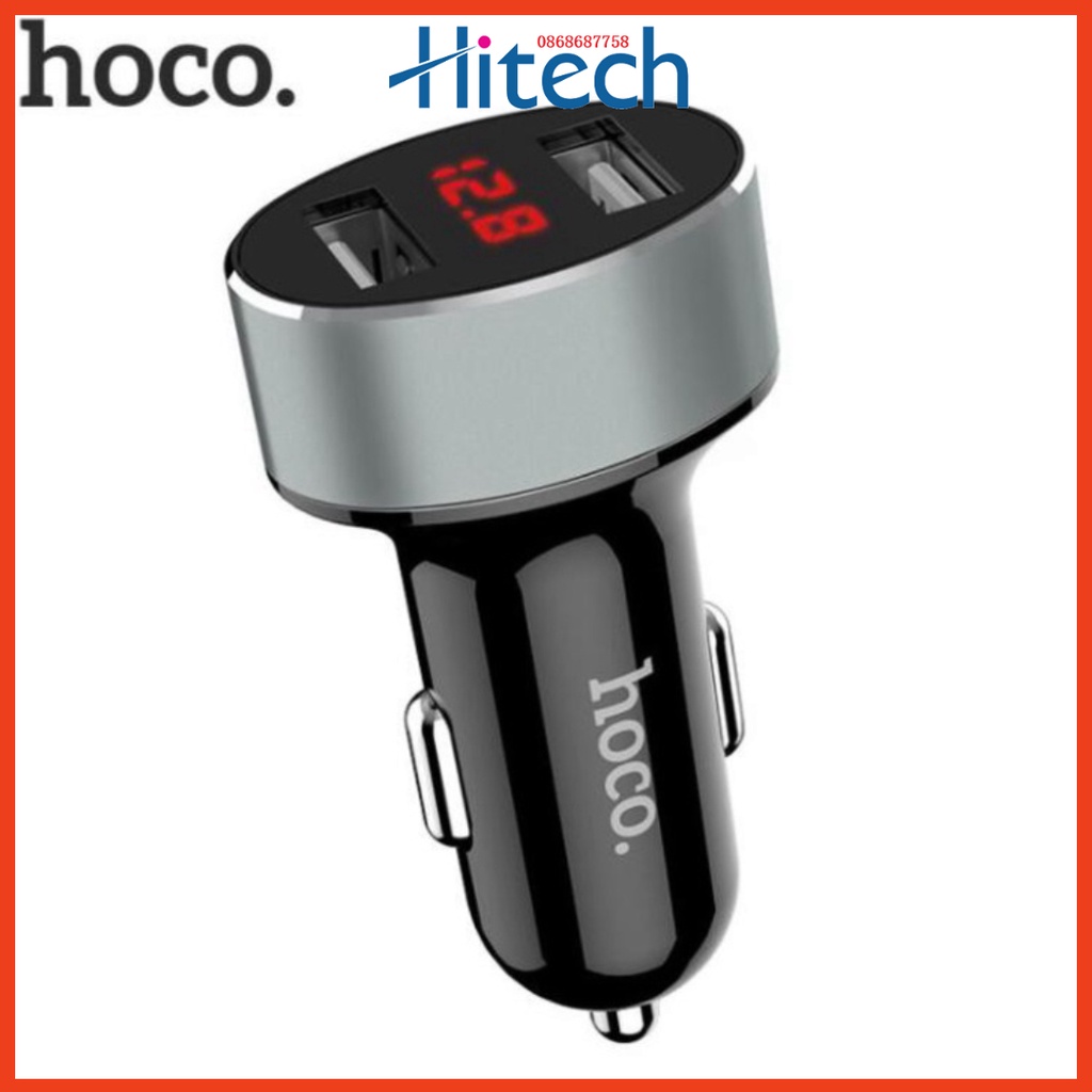 Tẩu sạc ô tô nhãn hiệu Hoco Z26, dòng ra 2.1A - Hàng chính hãng