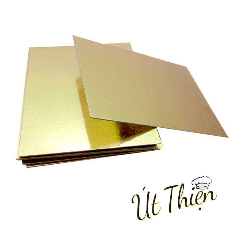 Đế bánh vuông vàng 22cm