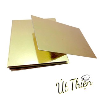 Đế bánh vuông vàng 22cm
