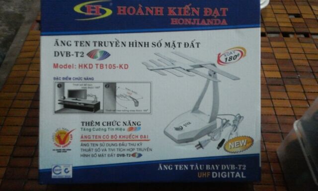 Ăng ten truyền hình số mặt đất DVB -T2( ăng ten điện có bộ khuếch đại )