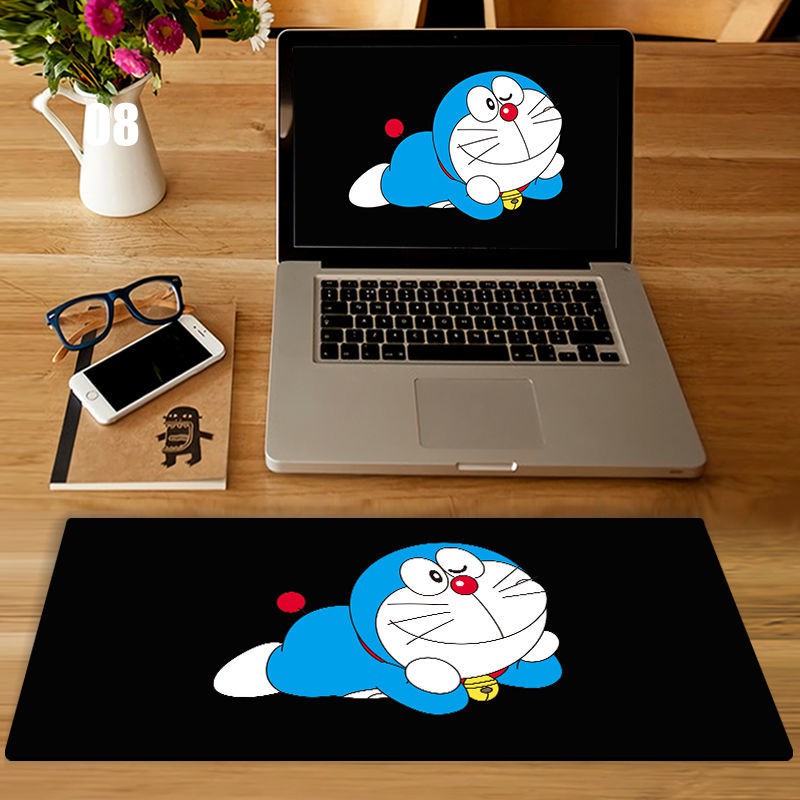 Miếng Lót Chuột Máy Tính Cỡ Lớn Hình Doraemon Đơn Giản Dễ Thương