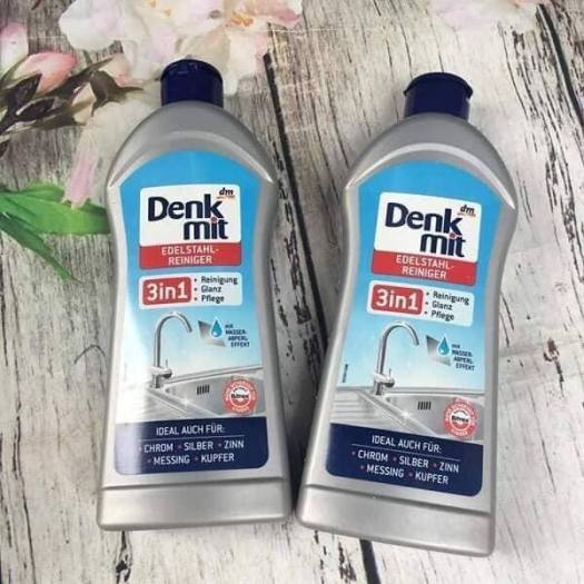 Dung dịch tẩy rửa Inox Denkmit 3in1 300ml sạch bóng - chính hãng Đức