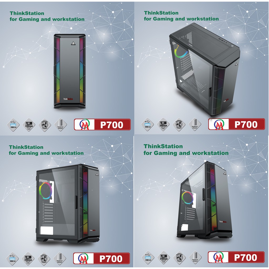 Vỏ Case Máy tính VSP P700 / P710 / P730 ThinkStation Chuẩn Full ATX  Siêu làm mát cho PC GAMING