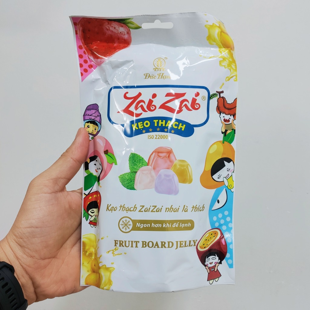 Kẹo Thạch Zaizai 320g / 350g / 500g - Đức Hạnh | Hương vị: Khoai Môn, Chanh Leo, Me, Dâu, Xoài, Đào, Táo Xanh, Dứa, Cam