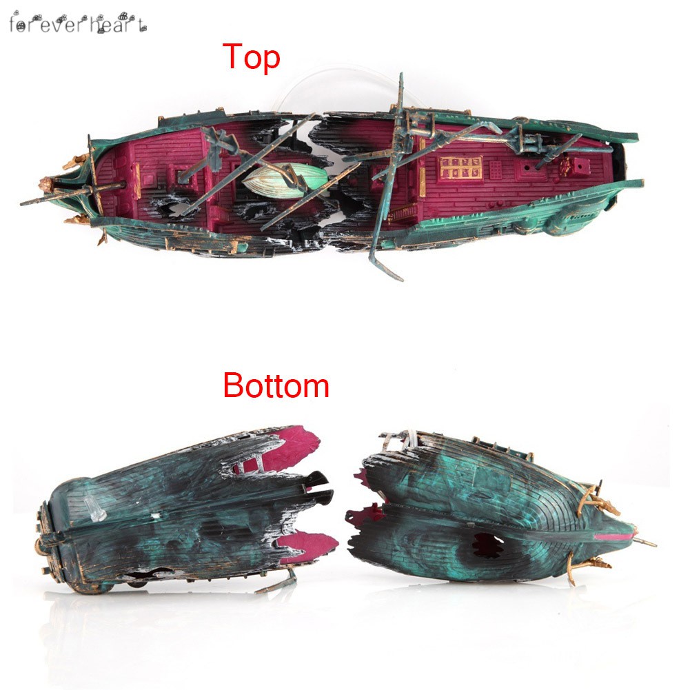Phụ Kiện Trang Trí Bể Cá Hình Tàu Đắm