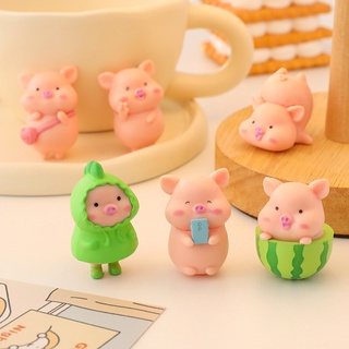 Set 31 mô hình heo dễ thương bày bàn học, tủ sách, bàn làm việc, tiểu cảnh