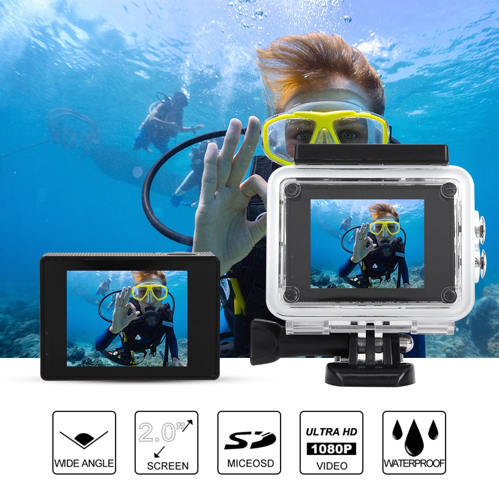 Máy Quay Phim Ngoài Trời 2 Inch 4k Hd Chống Thấm Nước Kèm Hộp Đựng