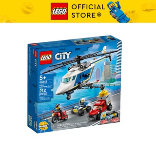 LEGO CITY 60243  Trực Thăng Truy Bắt Tội Phạm ( 212 Chi tiết) Bộ gạch đồ chơi lắp ráp cho trẻ em