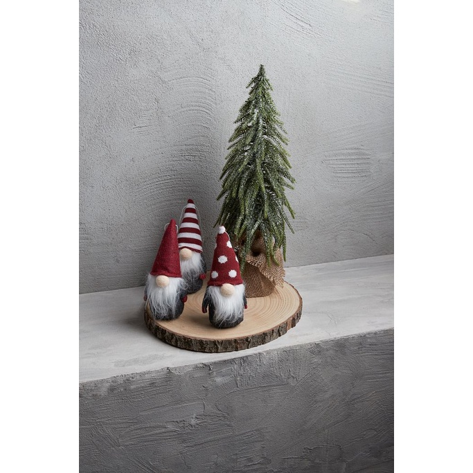 Thần lùn giáng sinh | JYSK Bond | polyester/cát | xám/đỏ/trắng | DK7xH15cm