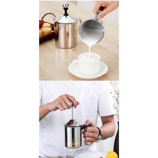 CA ĐÁNH SỮA LẠNH 400ml-800ml Siêu bền Inox 304
