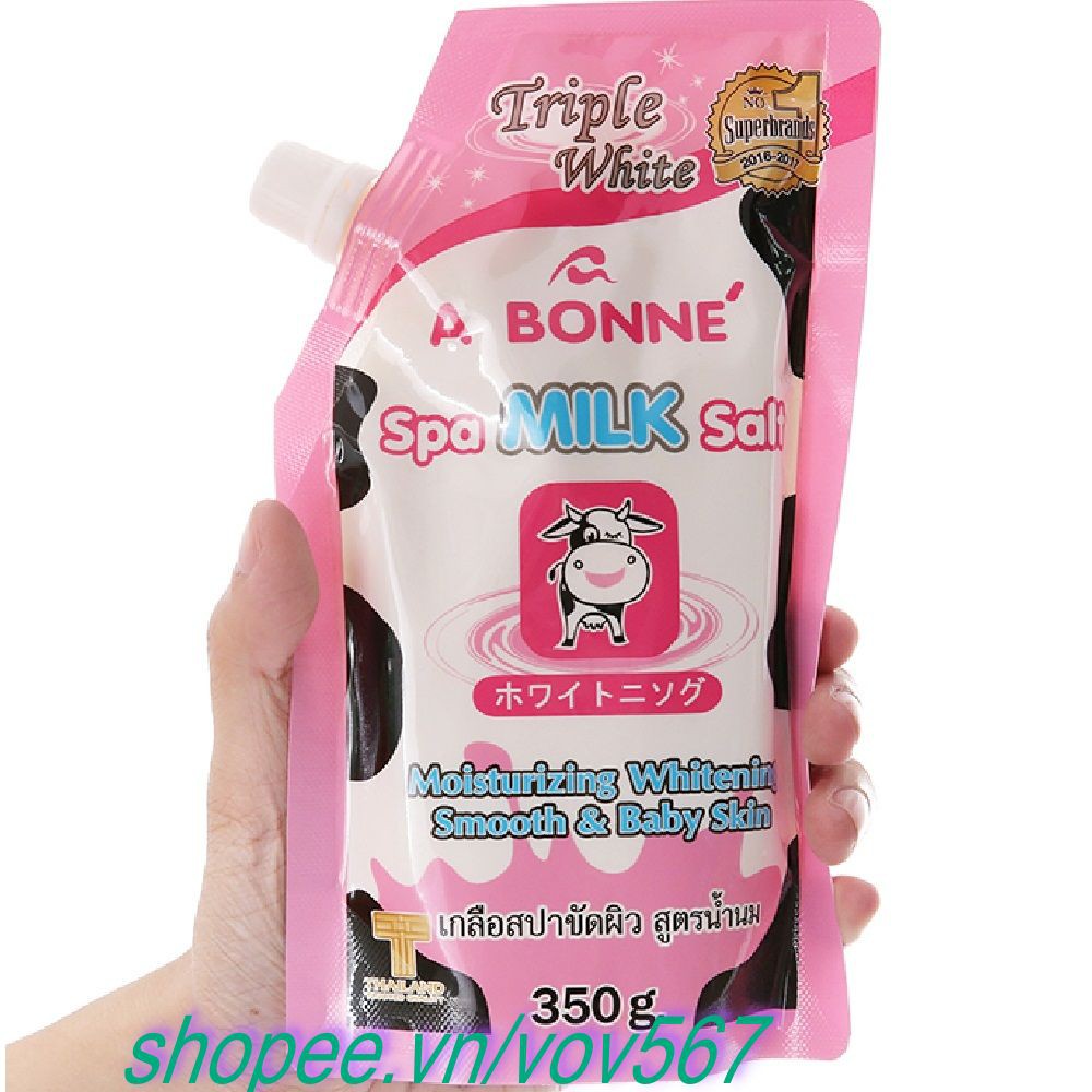 Muối Bò Tẩy Tế Bào Sữa Bò A Bonne 350g Thái Lan 100% Chính hãng vov567 cung cấp và bảo trợ.