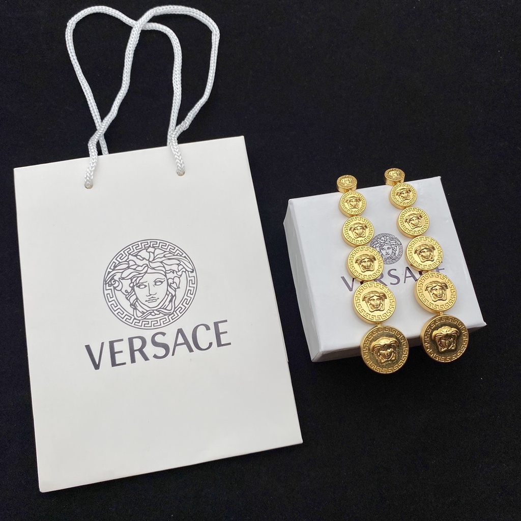 Bông Tai Versace Mới Medusa Queen 6A4V 8NVU A7CX