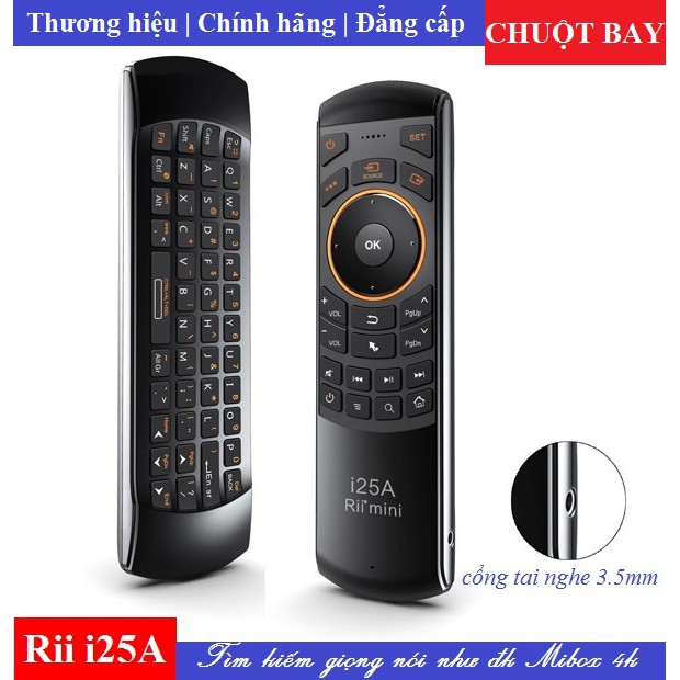 Chuột bay Rii i25A cho Android box TX5, TX3 mini, X96 mini, mibox...