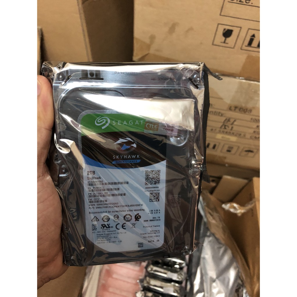 Ổ cứng HDD Seagate Skyhawk 2TB 3.5&quot; SATA 3 - Chính Hãng