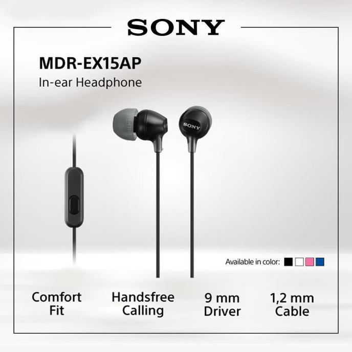 Tai Nghe Nhét Tai Sony MDR-EX15AP Kèm Mic EX15AP / EX-15AP Chất Lượng Cao