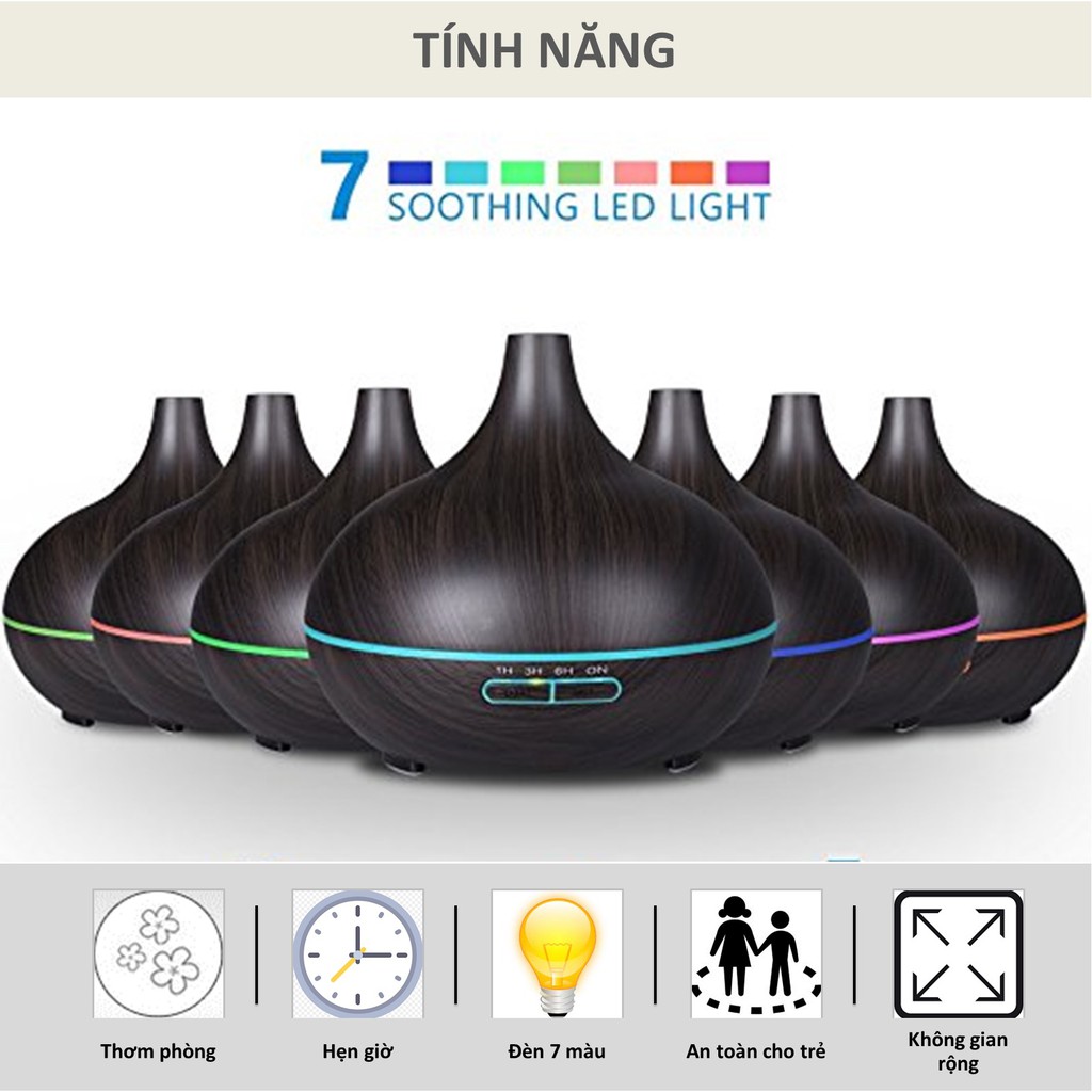 Máy Xông Tinh Dầu Binh Hoa 550ml Cao Cấp - Hàng Chính Hãng - VinBuy