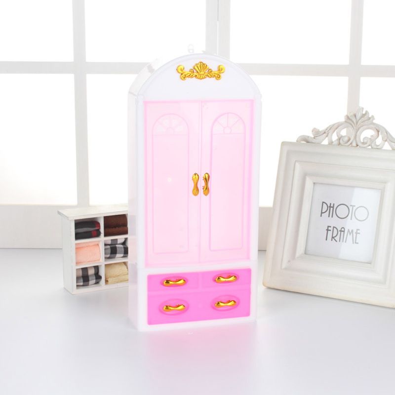 Mô Hình Tủ Quần Áo Mini Dùng Trang Trí Nhà Búp Bê Độc Đáo