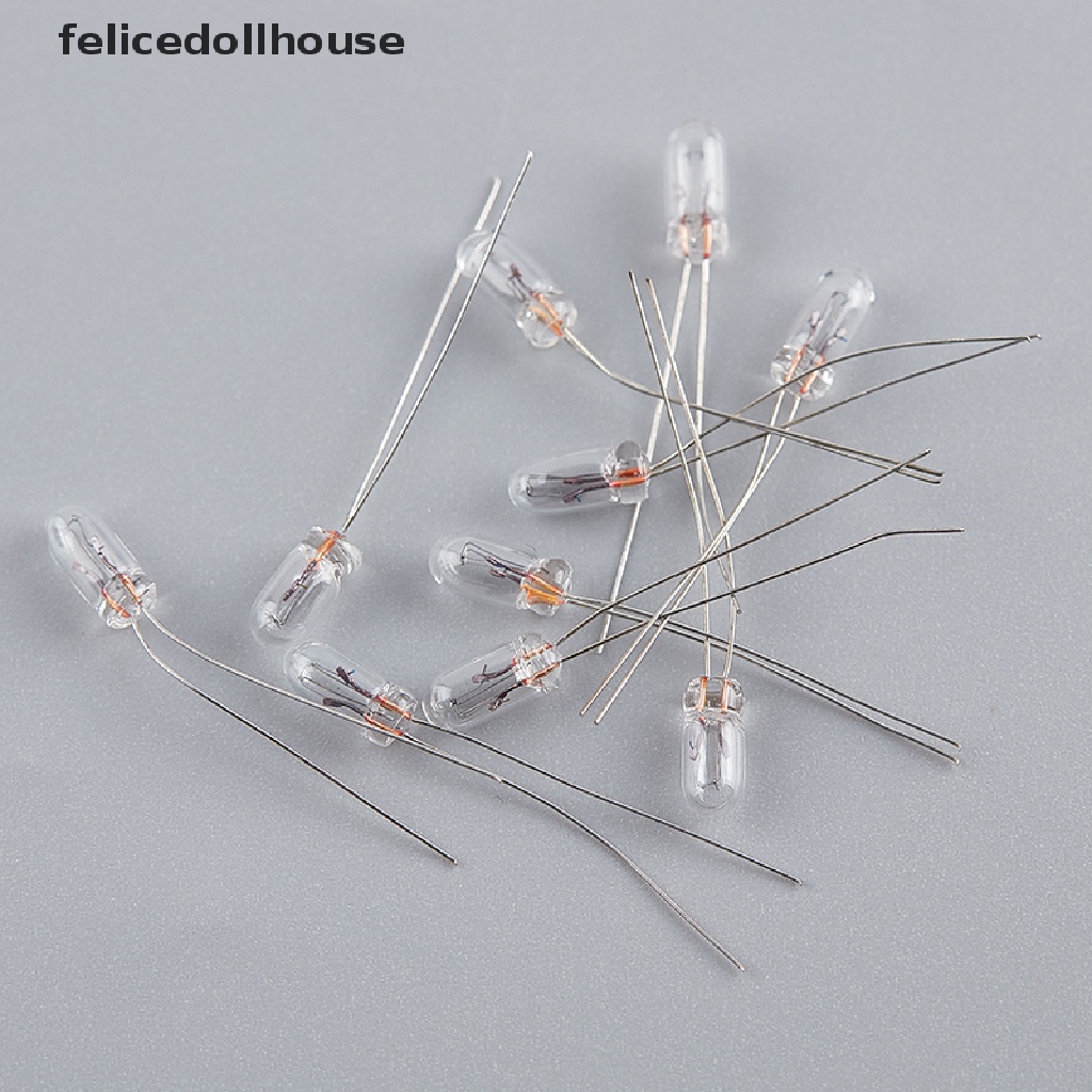 Set 10 Bóng Đèn Sợi Đốt Mini 3 / 4 / 5mm 3 / 6 / 12 / 24V