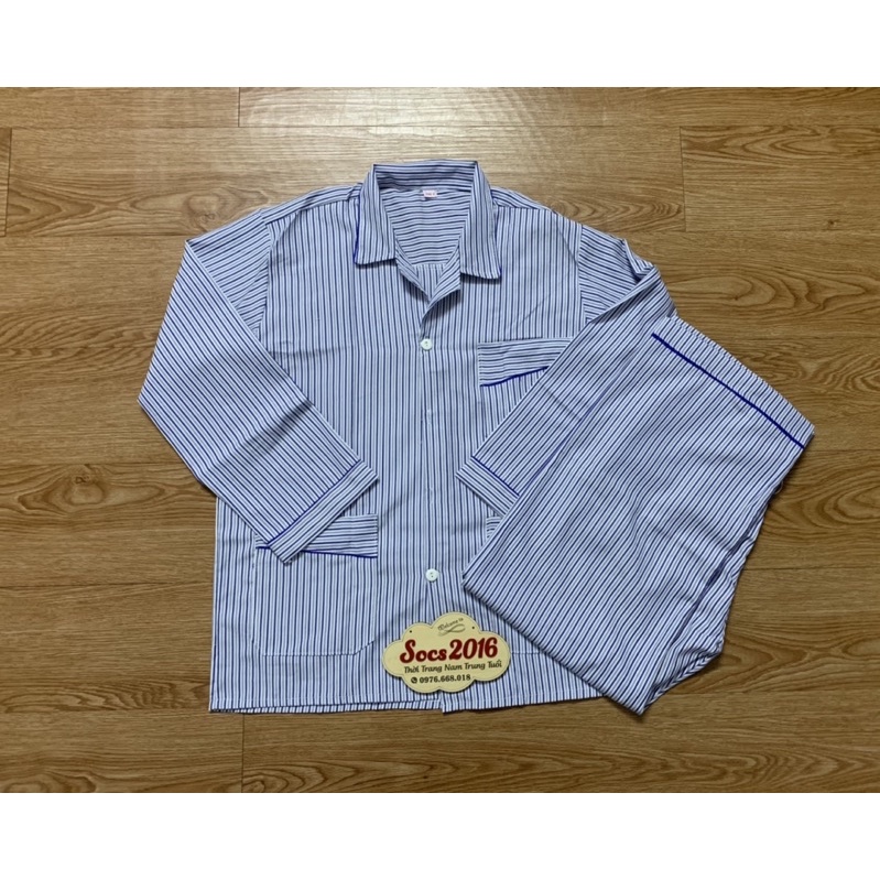 Bộ pyjama bộ đồ ngủ dài tay cho bố
