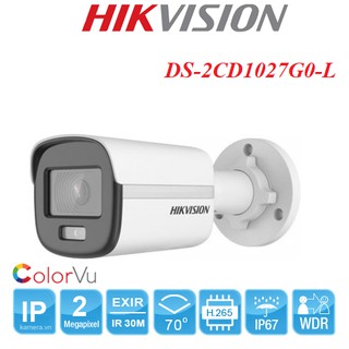 Camera IP COLORVU Lite 2.0 Megapixel HIKVISION DS-2CD1027G0-L