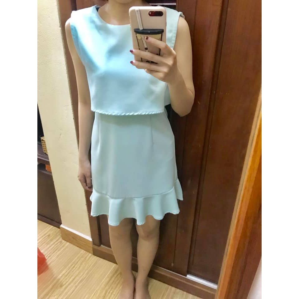 BLEU N BLUE – Váy liền xanh mint/ size M mới