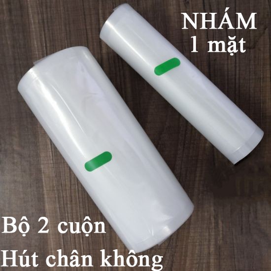 Bộ 2 cuộn Túi Nhám hút chân không 28x500cm