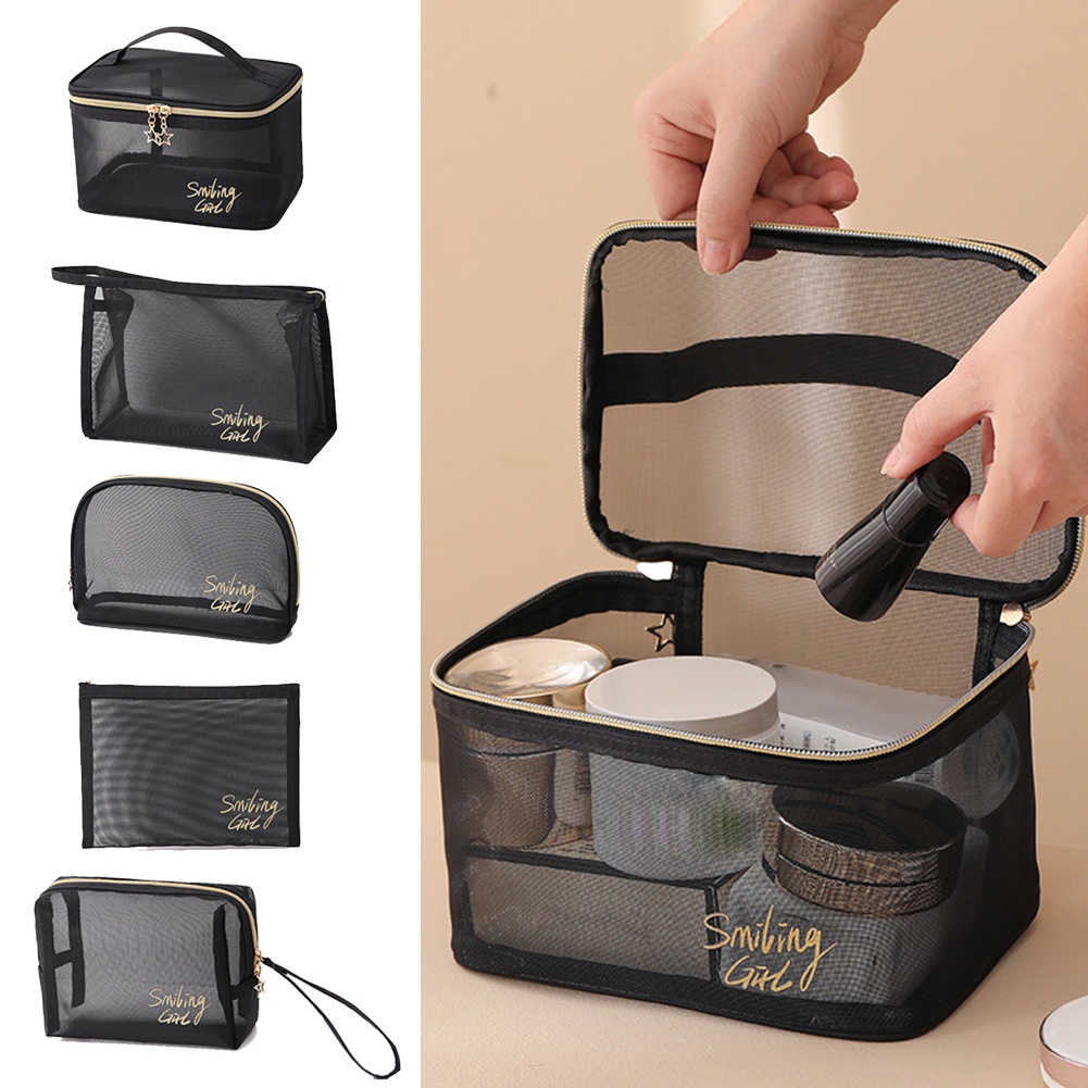 Túi Lưới Đựng Đồ Trang Điểm Thời Trang Cho Nam Nữ Ốp