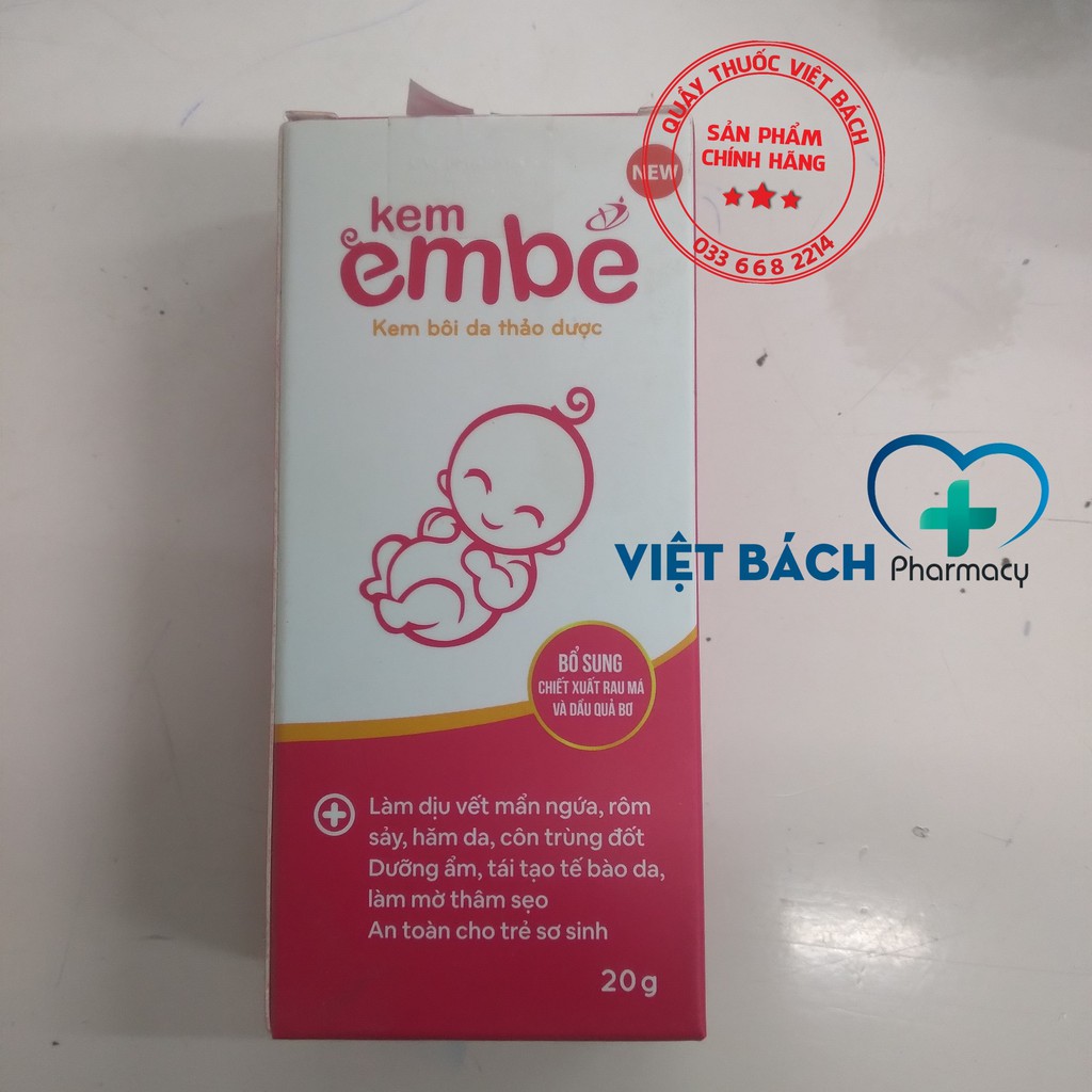 Kem bôi da em bé làm dịu mẩn ngứa, rôm sảy, dưỡng ẩm da 20g