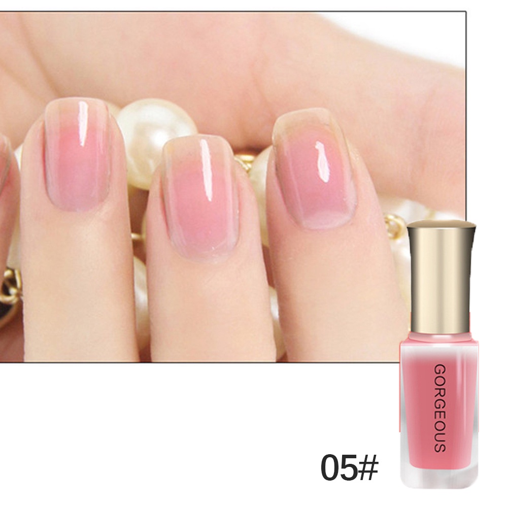 Hàng Có Sẵn Sơn Móng Tay Dạng Thạch Sơn Móng Tay Trong Mờ Màu Kẹo Khô Nhanh 10Ml Không Bóc Được Thanh Toán Khi Nhận Hàng