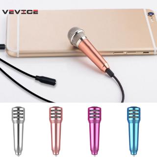 Portable 3.5mm Stereo Mic KTV Karaoke Mini Microphone Mobile Phone Universal Desktop Small Size Mic