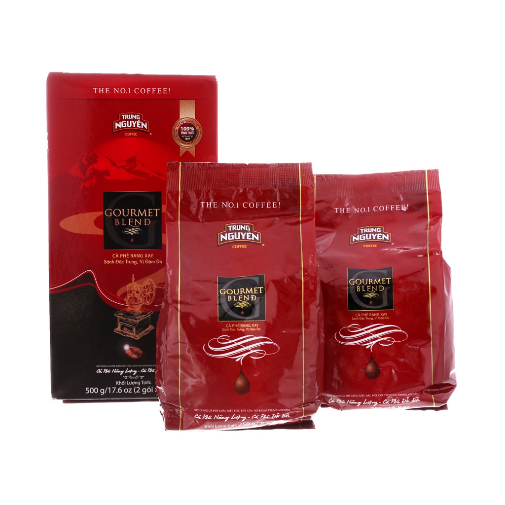 Cafe Trung Nguyên Gourmet Blend hộp 500g ( café Bánh xe ) | BigBuy360 - bigbuy360.vn