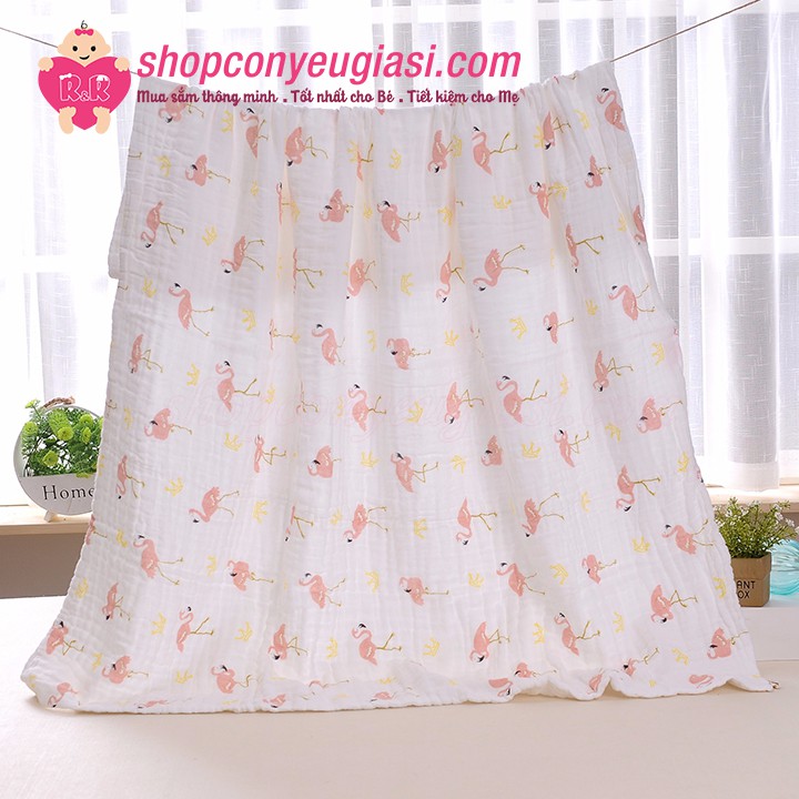 Mền 100% Cotton Chống Ngạt Cho Bé - 110*110