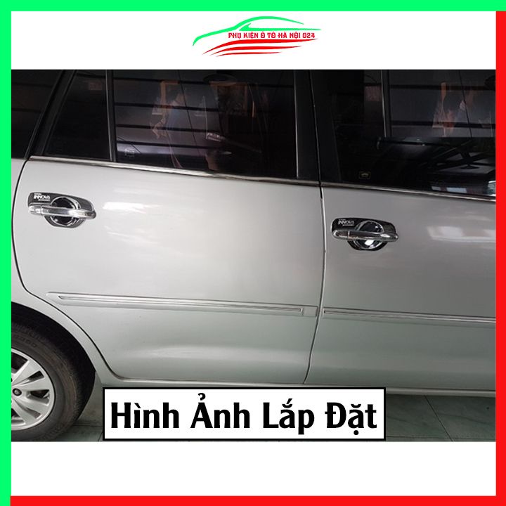 Ốp tay hõm mạ crom Innova 2008-2015 sáng bóng chống trầy bảo vệ cửa xe ô tô