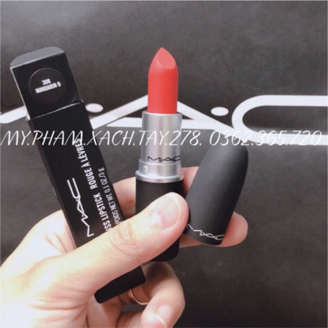 [SON MAC KÈM BILL]-Powder Kiss Màu 308 Mandarin O- HỒNG SAN HÔ