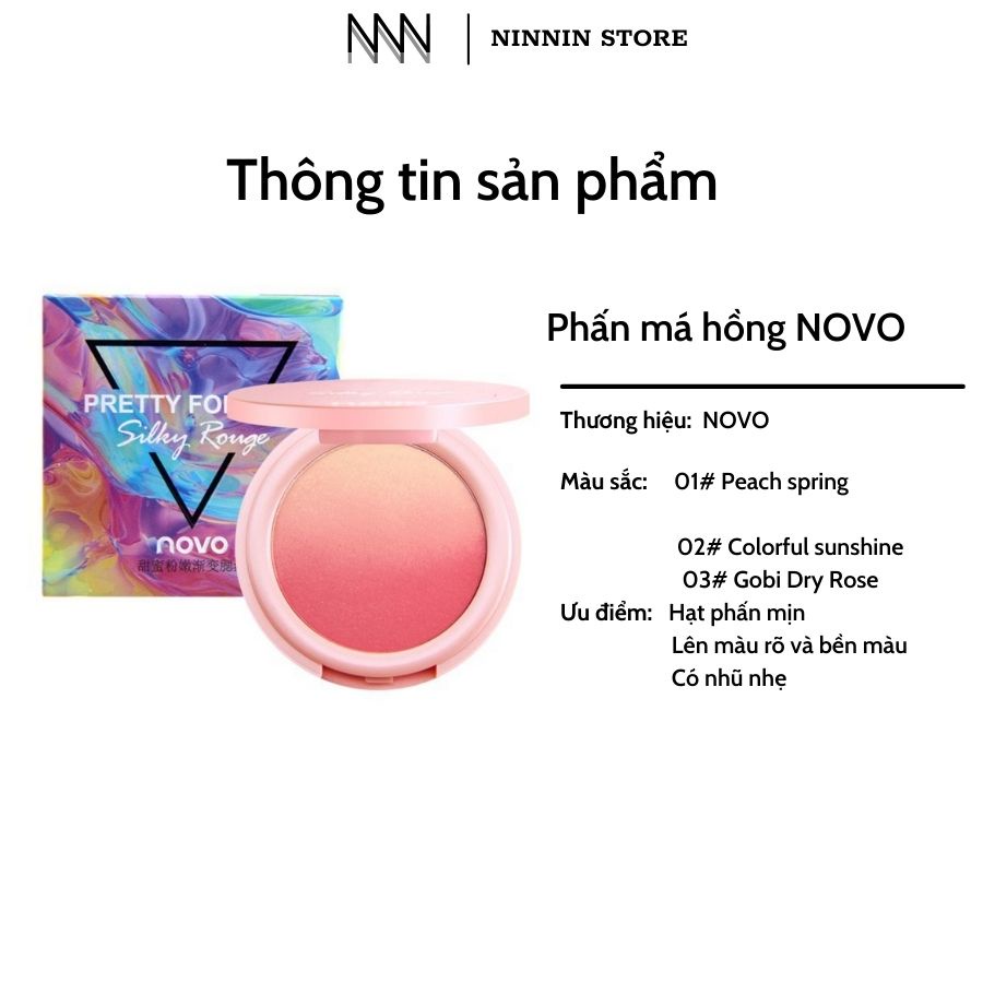 Phấn má NOVO loang  màu, má hồng bền màu 5.5g | BigBuy360 - bigbuy360.vn
