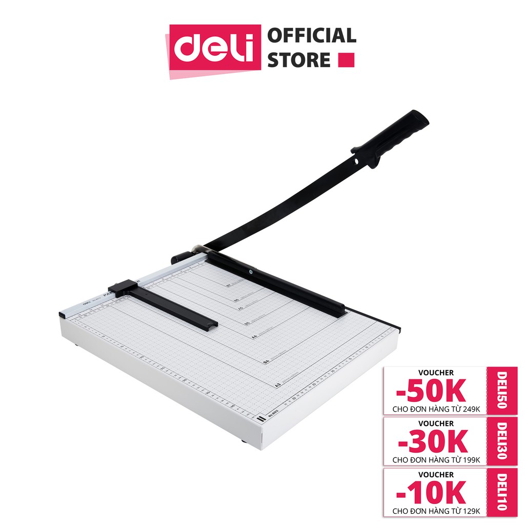 [Mã LIFEDELI20K5 giảm 20K đơn 0Đ] Bàn cắt A3 Deli, Trắng - 1 chiếc - E8012