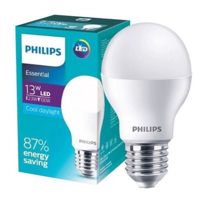Bóng Đèn LED PHILIPS Essential Bulb E27 A60 Tiết kiệm Điện Ánh Sáng Vàng Trắng Hàng Chính Hãng BH 24 Tháng