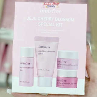 Bộ Kit Dưỡng Ẩm Và Nâng Tông Da Sáng Innisfree Jeju Cherry Blossom Special Kit