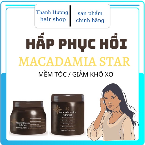 Kem ủ tóc ,hấp tóc phục hồi tóc hư tổn khô sơ MACADAMIA STAR 500ML